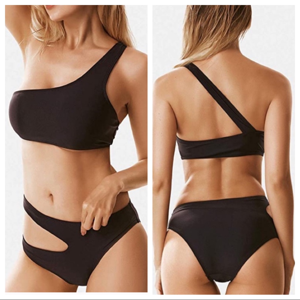 Cut Out Black Bikini